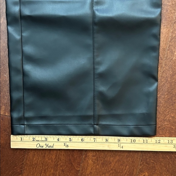Commense Vegan Black Wide-Leg Faux Leather Pants, Size Small, NWT - Picture 11 of 11